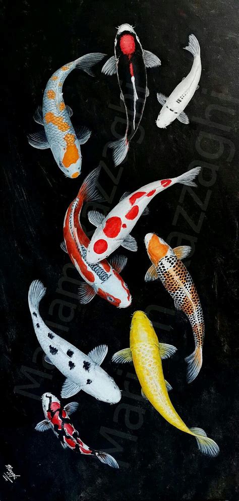 Pin By Anne Van Mullem On Carp Koie Fish Painting Koi Fish Drawing