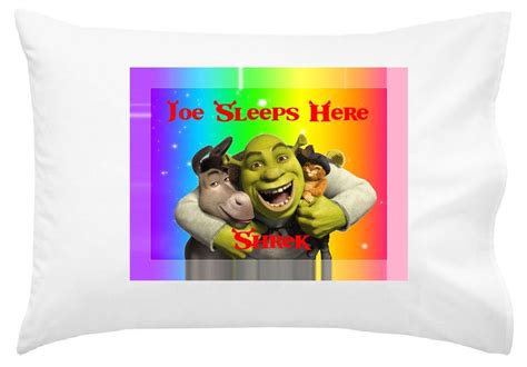 Shrek Personalized Kids Pillowcase Personalised Kids Kids Pillow