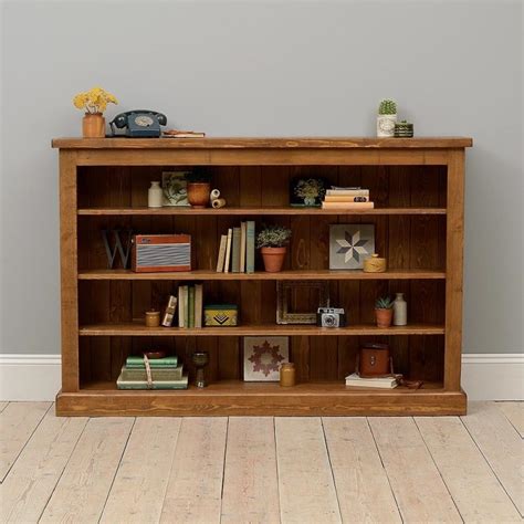 Buy Low And Wide Bookcase Online Teaklab