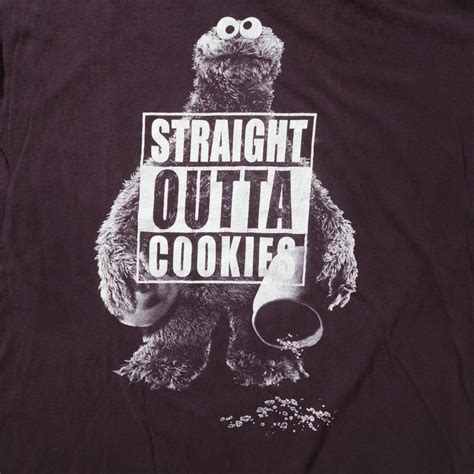Cookie Monster Gangster Straight Outta Cookies Depop