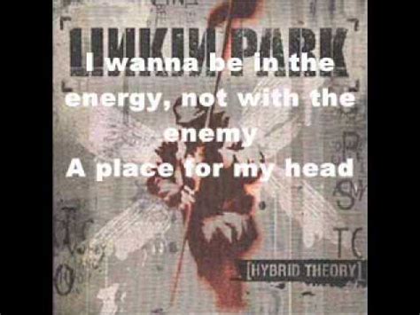 Linkin Park A Place For My Head With Lyrics YouTube