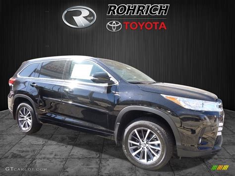 2017 Midnight Black Metallic Toyota Highlander Xle Awd 119526192