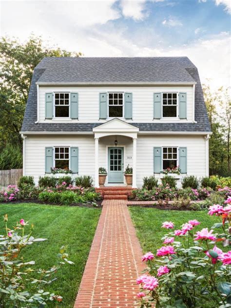 Gray Siding House With White Shutters Tanna Goforth
