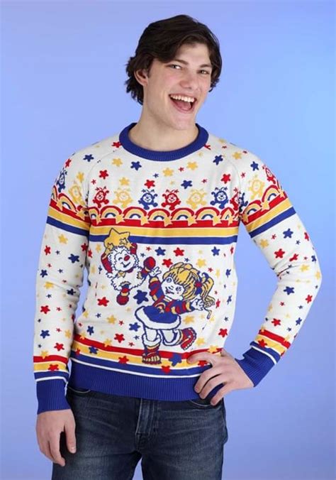 Adult Classic Rainbow Brite Ugly Christmas Sweater