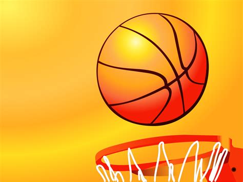 Basketball Hoop Sport Backgrounds Orange Sports Yellow Templates