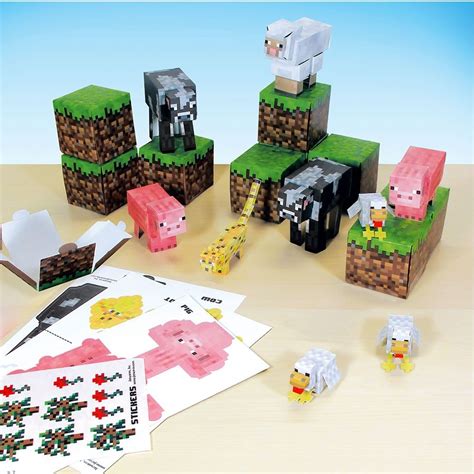 Minecraft Papercraft Animal Mobs Set Topix
