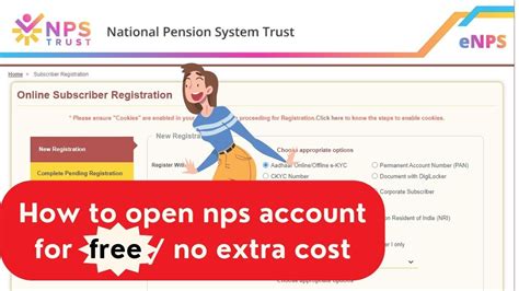 NPS account कस खल How to register and open NPS account online