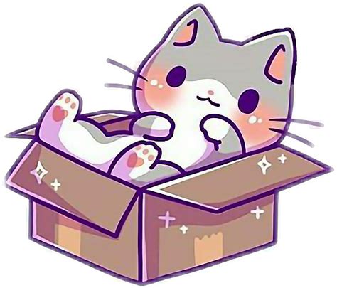 Download Kawaii Cute Kitty Cat Kittens Box Kittyinabox Drawing Full