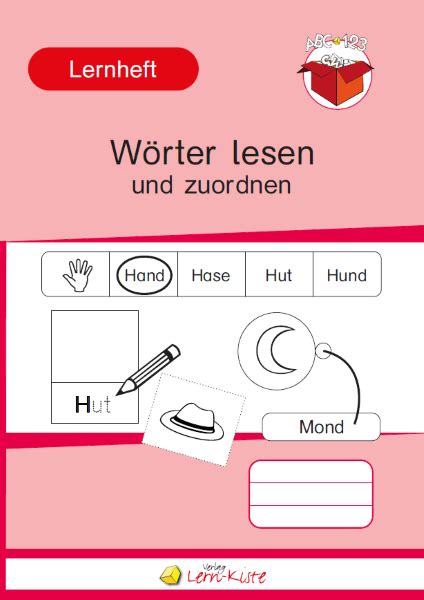 Wörter Lesen Und Zuordnen Druck Lern Kiste Unterrichtsmaterial And Teacch Mappen