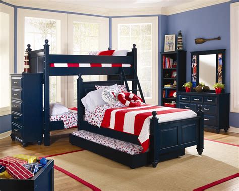 Benefits of kids bedroom furniture sets. Madison Bunk Bed in Indigo Blue Bedroom Set by Lang ...