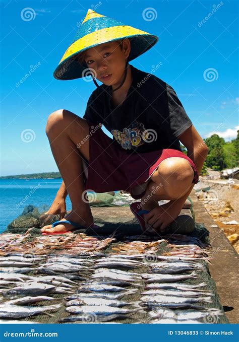 Young Fisherman Fishing On Lake Or River Guy Hold Car S Trunk Opened