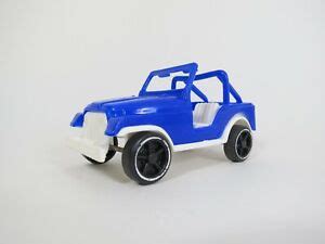Vintage Gay Toys Inc Jeep Plastic Toy Car Usa S Blue White