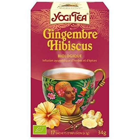 Yogi Tea Thé Bio Gingembre Hibiscus 17 Sachets Cdiscount Au Quotidien