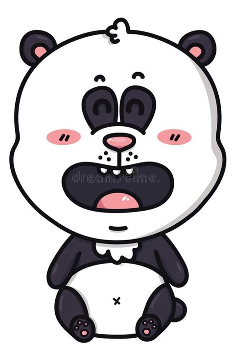 Kawaii Panda Bear Stock Vector Illustration Of Funny 43373632