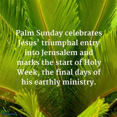 Pin By Cassandra Ammons On Easter In 2020 Palm Sunday Quotes Sunday