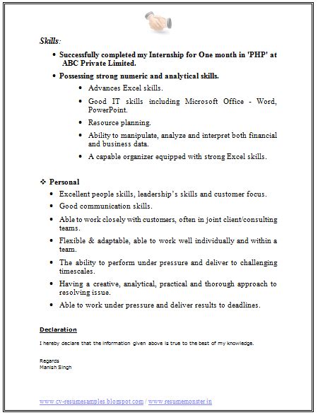 Name, address, phone number, email. CV Format For Business Analyst (2) | Microsoft office word ...