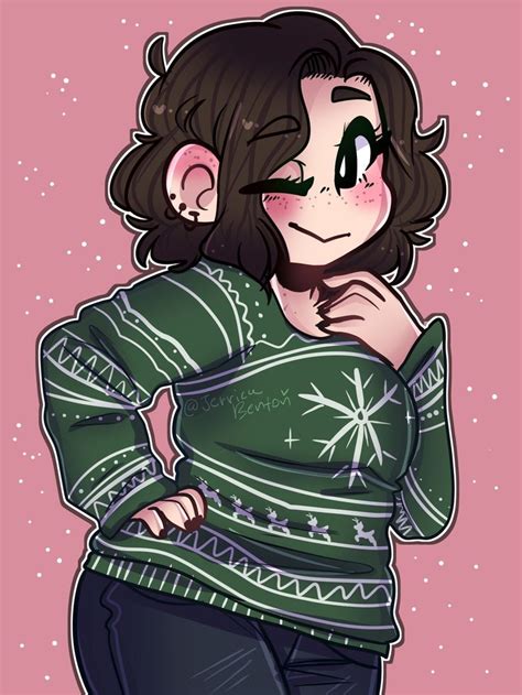 My Oc Caroline In A Cute Christmas Sweater ♡ By Jerrica Benton
