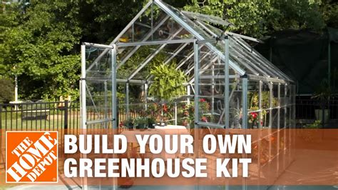 This design allows you to give your plants sunlight when they need it, and protect them from you can watch how this person constructs the greenhouse and then mimic it for your own greenhouse. Build Your Own Greenhouse Kit | The Home Depot - YouTube