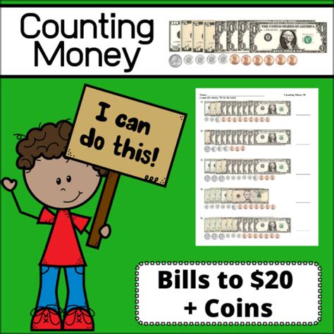 Counting Money Worksheets Bills And Coins My Teaching Library