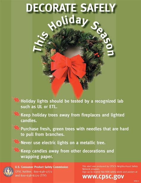 Holiday Decorating Safety Tips Safety Tips Health And Safety