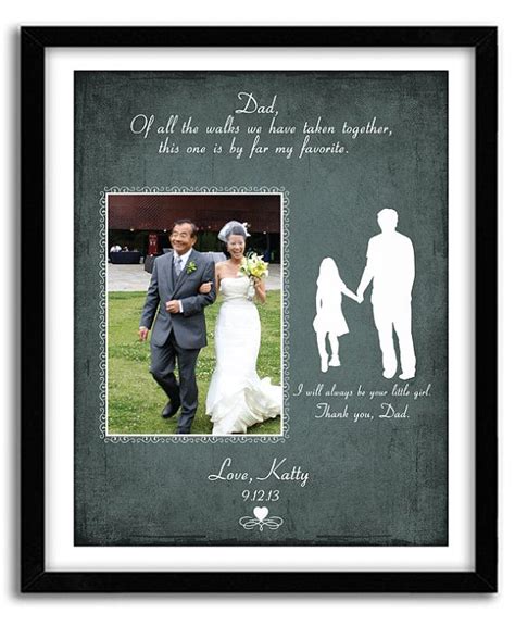 Wedding Gift For Father Of The Bride Personalized Wedding Thank You