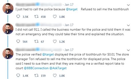 Troll Harasases Target Manager On Twitter Over Toothbrush Inspiremore