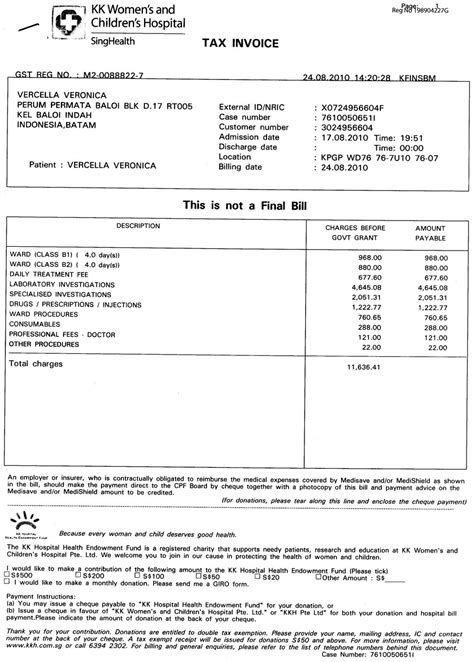 Sample Of A Medical Bill Medical Billing And Coding Receipt Template