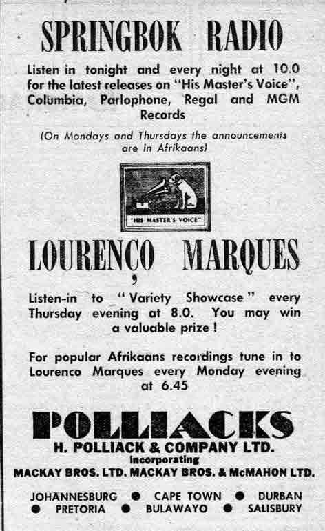 Lm Radio Photos South Afrika Radio His Masters Voice