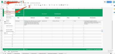 The risk template available on this page is printable, easy to fill at the top of the prince2 risk register excel template featured on this site is space reserved for the project's name, project's number, project's. risk register template google sheets excel how to copy ...