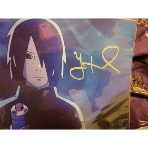 Sasuke Uchiha Autograph 8x10 Photo Signed Yuri Lowenthal Naruto Beckett