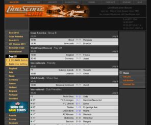 Live football scores service on flash score offers football live scores and football results from over 1000 football leagues, cups and tournaments (premier a complete list of sports and the number of competitions (today's results / all competitions) in each sport can be found in the livescore section. Livescor.com: LiveScore.com : Soccer Live Scores