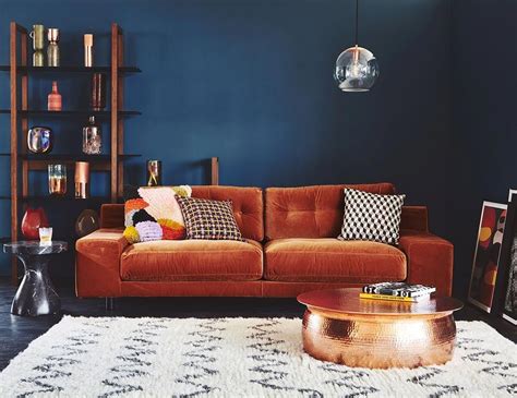 Advice And Selection Of Flooring For A Room Living Room Orange Living Room Sofa Velvet Sofa