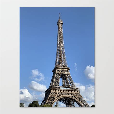 Just The Eiffel Tower Canvas Print By Rochelle Society6