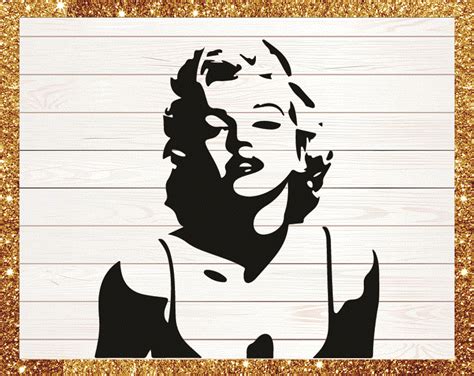 Bundle 24 Silhouette Clipart Marilyn Monroe Png Svg Drawn Marilyn