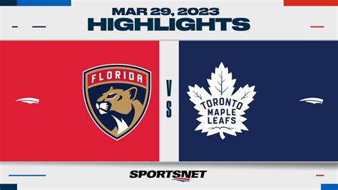 Nhl Highlights Panthers Vs Maple Leafs March 29 2023 Youtube