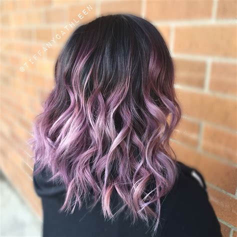 And, you don't have to choose just one shade to incorporate into your new 'do. Smoky lavender balayage ombré on a wavy long bob. | Hair ...