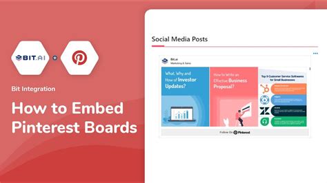 How To Embed Pinterest Boards On Documents Bit Docs Bitai Youtube