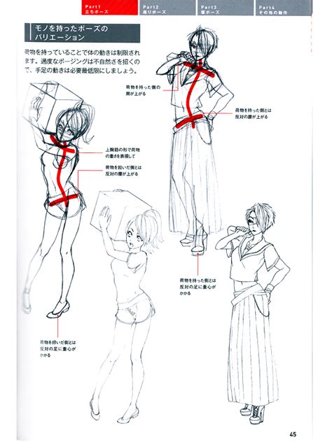 How To Draw Female Characters In Motion Reference Book Anime Books