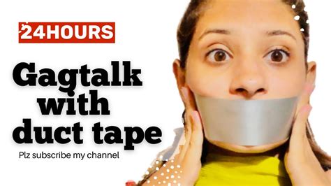 Day10 24 Hours Gag Talk With Duct Tape Gray Duct Tapeaqsaadil