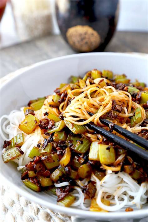 Spicy Vegan Sichuan Noodles Pickled Plum Easy Asian Recipes