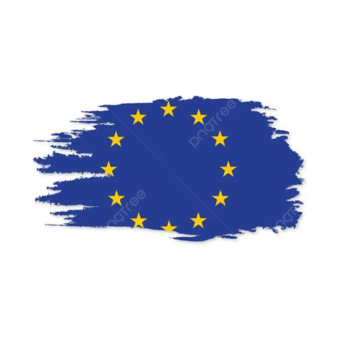 European Union Vector Flag Design With Independence Day European Union