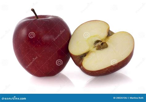 A Whole And A Half Stock Photo Image Of Apple Fruit 28026106
