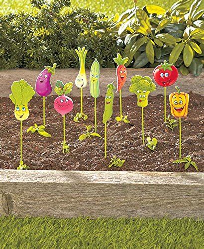 Set Of 10 Vegetable Garden Markers Ebay