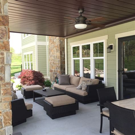 35 small patio ideas on a budget. Create a watertight ceiling finish under your deck. This ...
