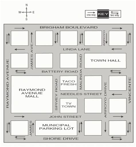 Blank Street Map Worksheets