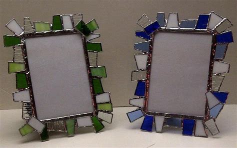 Chunky Stained Glass Picture Frame 5 X 7 By Terrazastainedglass