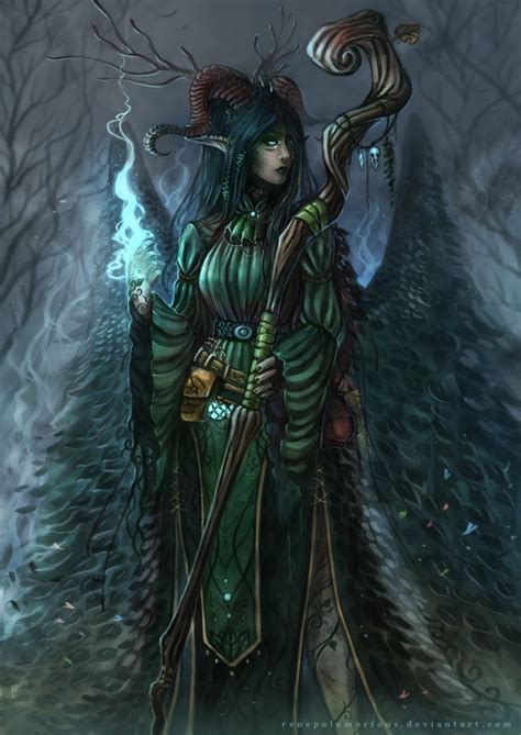 Namira The Viridian Witch By RenePolumorfous Deviantart Com On