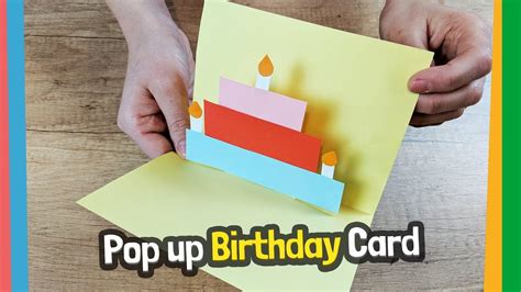 Check spelling or type a new query. Pop up birthday card craft for kids - easy DIY - YouTube
