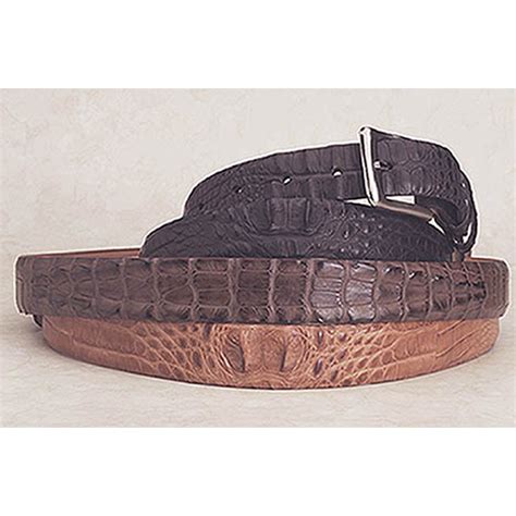 custom hornback alligator belt mens black brown and cognac