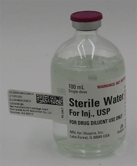 Sterile Water For Injection Usp 100ml Vial